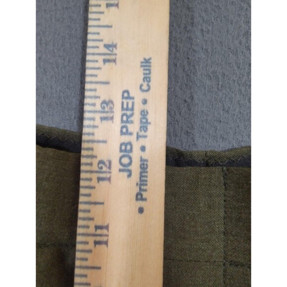 Vintage US Military Pants Mens 32R Green Poly Wool Tropical Dress Uniform 80s - Picture 8 of 11